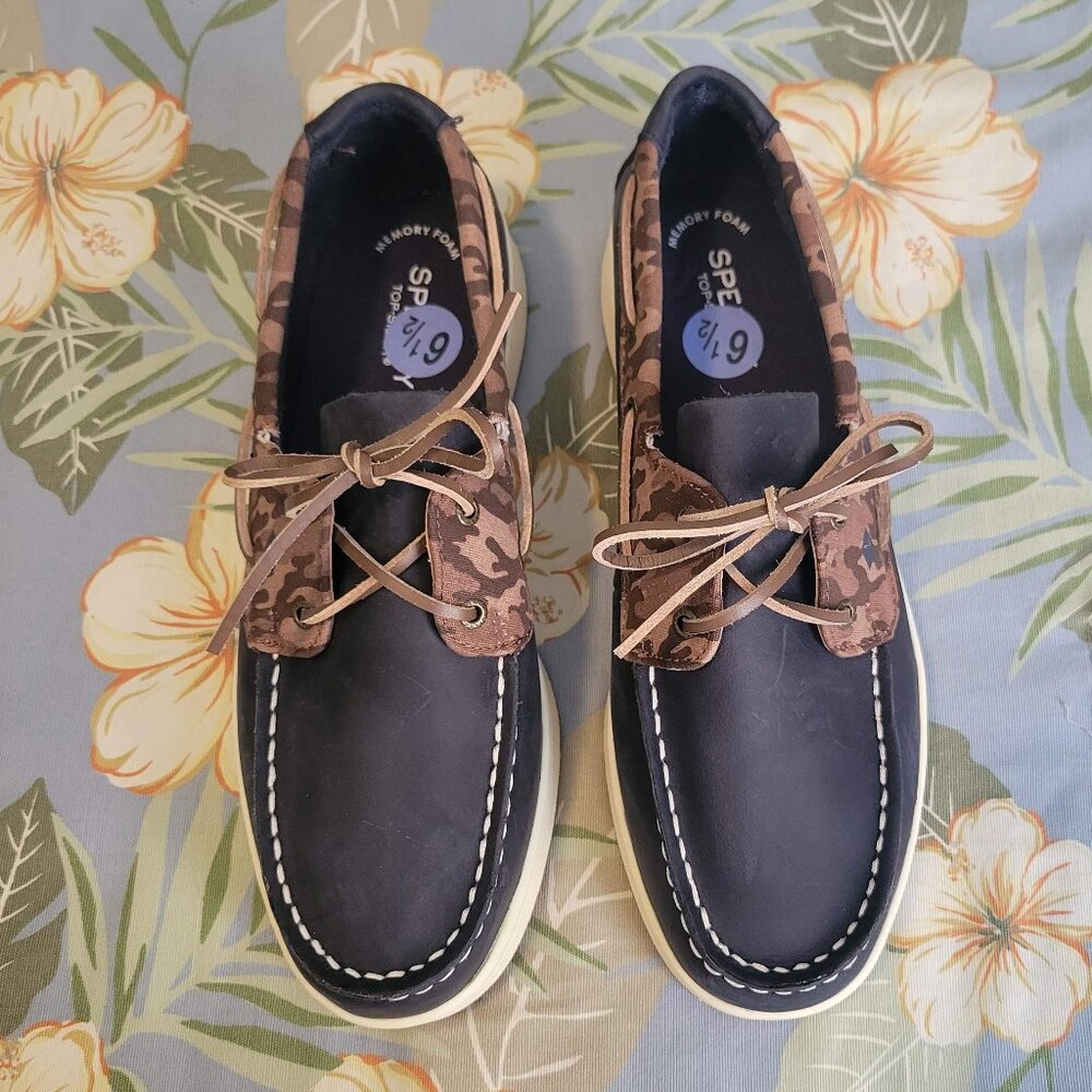 NEW Big Kids Boys Sperry Cup II Boat Shoe- Size 6.5